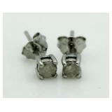 Brilliant 1/4 ct Diamond Solitaire Earrings