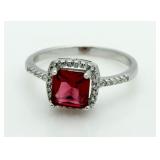 Cushion Cut 2.25 ct Ruby Dinner Ring