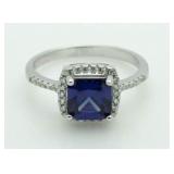 Cushion Cut 2.10 ct Tanzanite Designer Ring