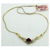 Ruby & Diamond Evening Necklace