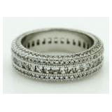 Quality 4.50 ct White Topaz Etternity Band