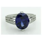 Oval 3.00 ct Tanzanite Solitaire Ring