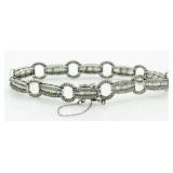 14kt Gold 6.00 ct Baguette Diamond Bracelet