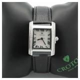 $750 Ladies Mother Of Pearl Diamond Croton Watch