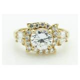 White Topaz Designer Ring