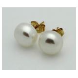 14Kt Gold Akoya Pearl Earrings