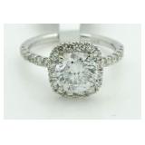 14kt Gold Brilliant 2.62 ct Diamond Ring