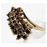 14kt Gold 1.00 ct Diamond Waterfall Ring