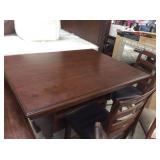 Waylon Cherry counter height table and 4 barstools