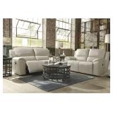 Ashley u735 LEATHER Reclining Sofa & Loveseat