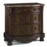 Ashley North Shore Marble Top Nightstand