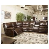 Ashley 353 (Power) triple reclining sectional.