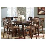 Ashley 436 Counterheight Table & 4 Barstools