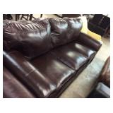 Simmons Brown Sofa & Loveseat