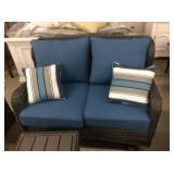 Ashley Patio Outdoor Wicker Rocking Loveseat