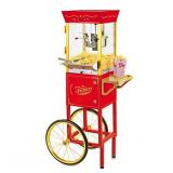 Movie Time Popcorn Cart on Wheels