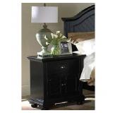 Elements Brooke Black Nightstands