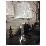 JC Penny Acrylic Column Table Lamps