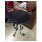 Marble Top Chairside Endtable