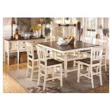 Ashley 583 counter height table & 6 barstools