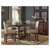 Ashley 506 Counterheight Table & 4 Barstools