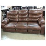 Ashley 428  Leather Reclining Sofa