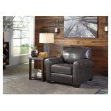 Ashley 980 LEATHER Gray Chair