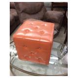 Ashley Orange Ottoman