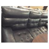 Ashley 657 Power Reclining Leather Sofa