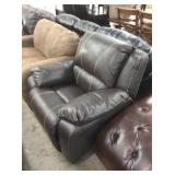 Simmons Brown Swivel Rocker Recliner