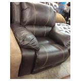 Simmons Brown Swivel Rocker Recliner