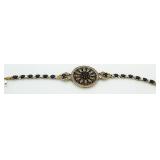 Stunning 12.44 ct Sapphire Wagon Wheel Bracelet