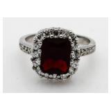 Cushion Cut 3.20 ct Ruby Dinner Ring