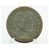 1911-D Barber Silver Half Dollar *Better