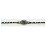 Vintage Style 9.84 ct Ruby Tennis Bracelet