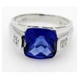 Cushion Cut 2.50 ct Sapphire Dinner Ring