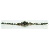 Vintage Style 8.44 ct Emerald Tennis Bracelet