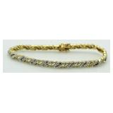 Wavelink Diamond Accent Tennis Bracelet