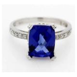 Radiant Cut 3.00 ct Sapphire Dinner Ring