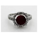 Genuine 2.51 ct Ruby & Diamond Ring