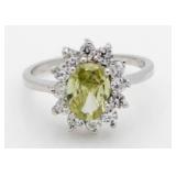 Oval 2.00 ct Lemon Quartz Designer Ring