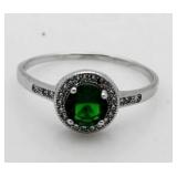 Gorgeous Emerald Solitaire Ring