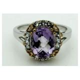 Genuine Amethyst 2.50 ct Dinner Ring