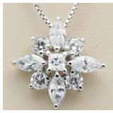 White Topaz Designer Pendant