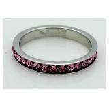 Pink Sapphire Etternity Band