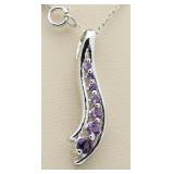 Genuine Amethyst Journey Pendant