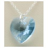 Swarovski Blue Sky Heart Pendant