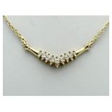 14kt Gold 1.00 ct Diamond Necklace