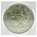 1922 MS62 Peace Silver Dollar