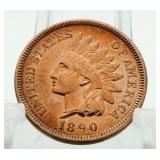 1890 Gem BU Indian Head Cent